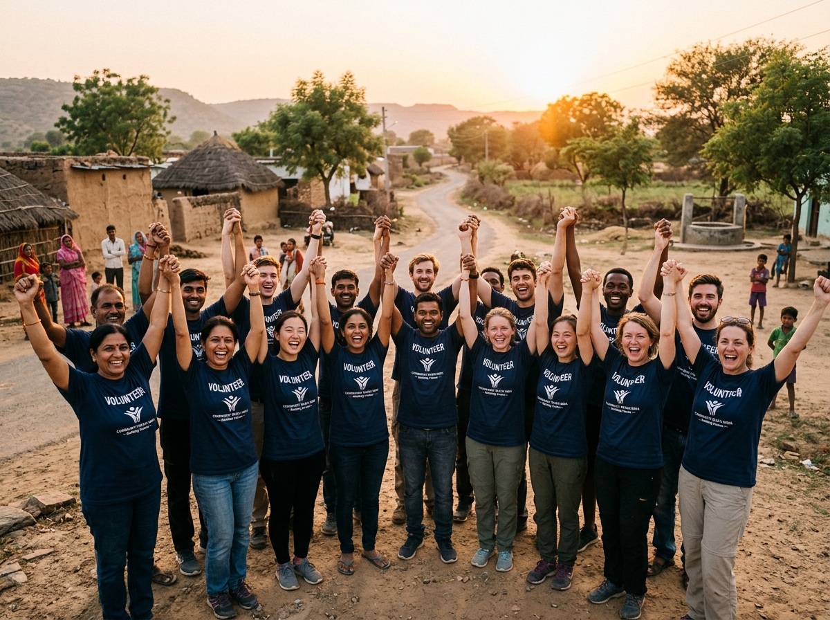 NGO volunteers group